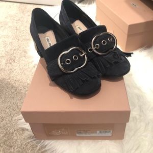 Miu Miu buckle loafers